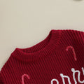 Merry Christmas Knitted Baby Sweater   