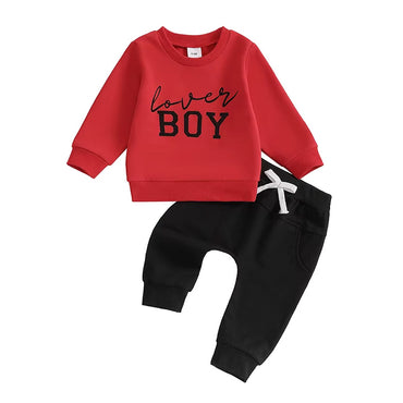 Long Sleeve Lover Boy Baby Set