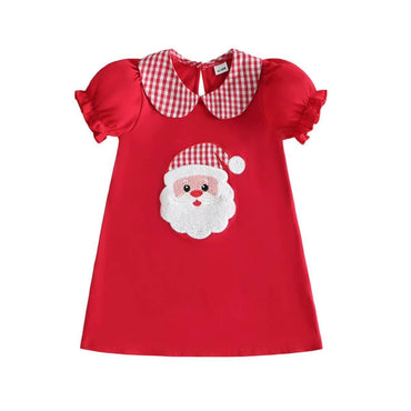 Puff Sleeve Santa Toddler Dress Dresses The Trendy Toddlers 