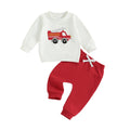 Long Sleeve Fire Truck Baby Set