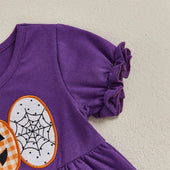 Short Sleeve Polka Dot Boo Toddler Set