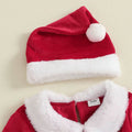 Long Sleeve Classic Santa Toddler Dress