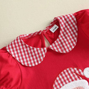 Puff Sleeve Santa Toddler Dress Dresses The Trendy Toddlers 