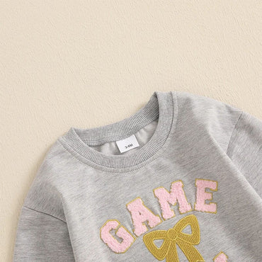 Game Day Bow Baby Bodysuit   