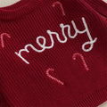 Merry Christmas Knitted Baby Sweater   