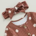 Long Sleeve Floral Toddler Dress Dresses The Trendy Toddlers 