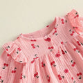 Long Sleeve Cherry Ruffled Toddler Set Sets The Trendy Toddlers 