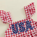 Fly Sleeve USA Checkered Toddler Set