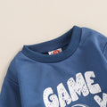 Long Sleeve Blue Game Day Baby Jogger Set   