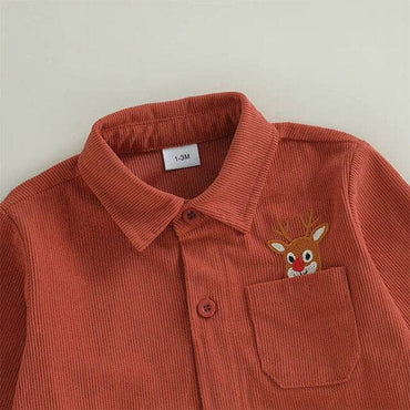 Reindeer Corduroy Toddler Shirt