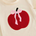 Short Sleeve Bow Apple Tulle Skirt Toddler Set Sets The Trendy Toddlers 