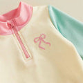 Long Sleeve Color Block Bow Toddler Set Sets The Trendy Toddlers 
