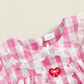 Short Sleeve Valentine's Day Plaid Toddler Set Sets The Trendy Toddlers 