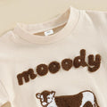 Short Sleeve Moody Baby Bodysuit   