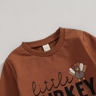 Little Turkey Flared Pants Toddler Set   