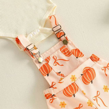 Long Sleeve Pumpkin Patch Ribbed Baby Set Sets The Trendy Toddlers 