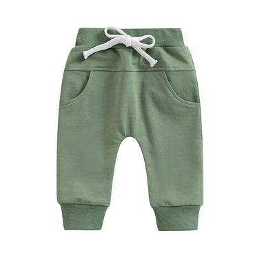 Solid Pockets Baby Pants Green 3-6 M 