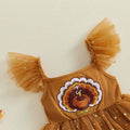 Fly Sleeve Thanksgiving Tulle Toddler Dress Dresses The Trendy Toddlers 