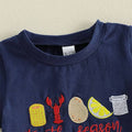 Short Sleeve Crawfish Season Baby Set