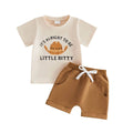 Short Sleeve Little Bitty Baby Set Brown 3-6 M