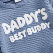 Daddy's Best Buddy Waffle Baby Set