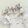 Fly Sleeve Bunny Baby Romper   