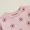 Long Sleeve Pink Floral Baby Set