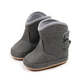 Solid Baby Boots Gray 1 