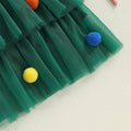 Pom Pom Christmas Toddler Dress