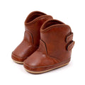 Solid Baby Boots Brown 1 