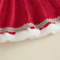 Long Sleeve Classic Santa Toddler Dress