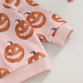 Pink Pumpkins Halloween Baby Set   