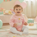Long Sleeve Birthday Cupcake Baby Bodysuit