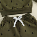 Long Sleeve Green Christmas Tree Toddler Set