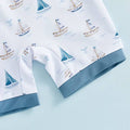 Long Sleeve Sailboat Baby Swimsuit