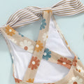 Striped Floral Toddler Swimsuit   