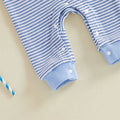 Long Sleeve Striped Tractor Baby Jumpsuit Jumpsuit The Trendy Toddlers 