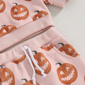 Pink Pumpkins Halloween Baby Set   