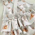 Fly Sleeve Bunny Baby Romper   