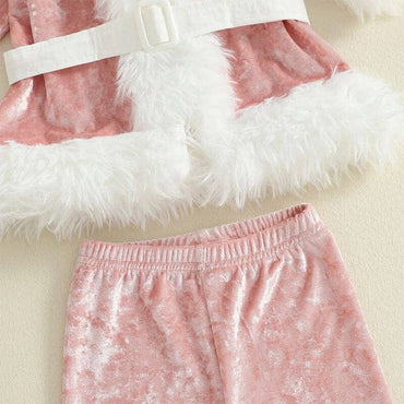 Long Sleeve Santa Toddler Girl Costume