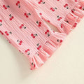 Long Sleeve Cherry Ruffled Toddler Set Sets The Trendy Toddlers 