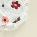 Sleeveless Ruffled Floral Baby Set