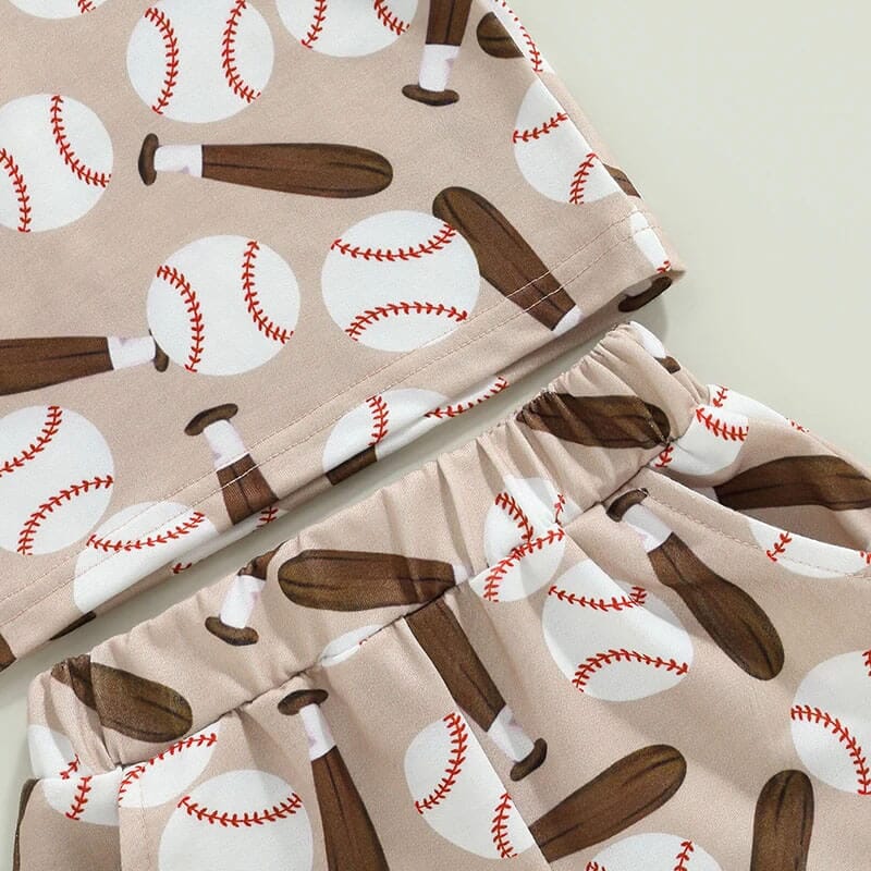 Baseball Hooded Toddler Set   
