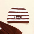 Long Sleeve Striped Football Baby Set   