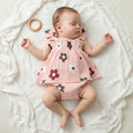 Sleeveless Ruffled Floral Baby Set