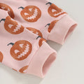 Pink Pumpkins Halloween Baby Set   