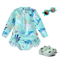 Long Sleeve Marine Life Toddler Swimsuit   