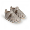 Solid Closed Toe Baby Sandals Gray 1