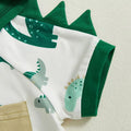 Short Sleeve Dino Hooded Baby Set