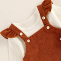 Long Sleeve Corduroy Baby Set   